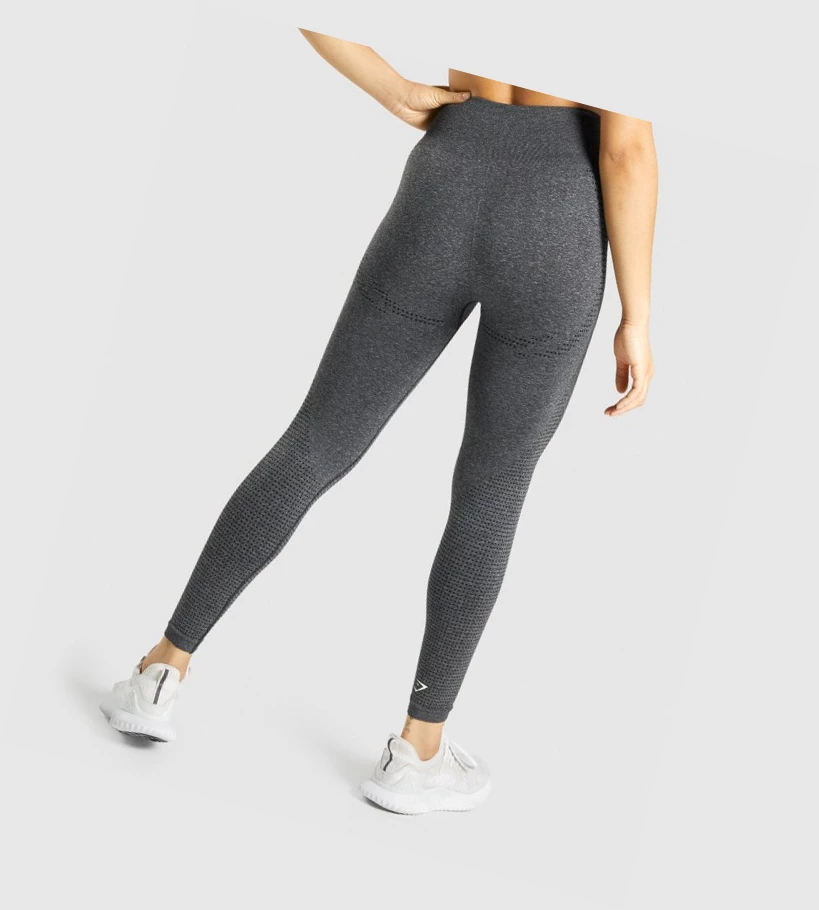 Gymshark Vital Seamless 2.0 High Waisted Leggings Dame Grå | ICKBOV603