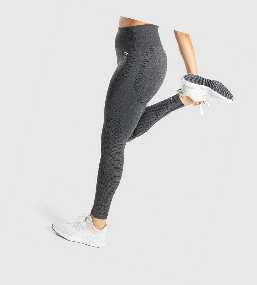 Gymshark Vital Seamless 2.0 High Waisted Leggings Dame Grå | ICKBOV603