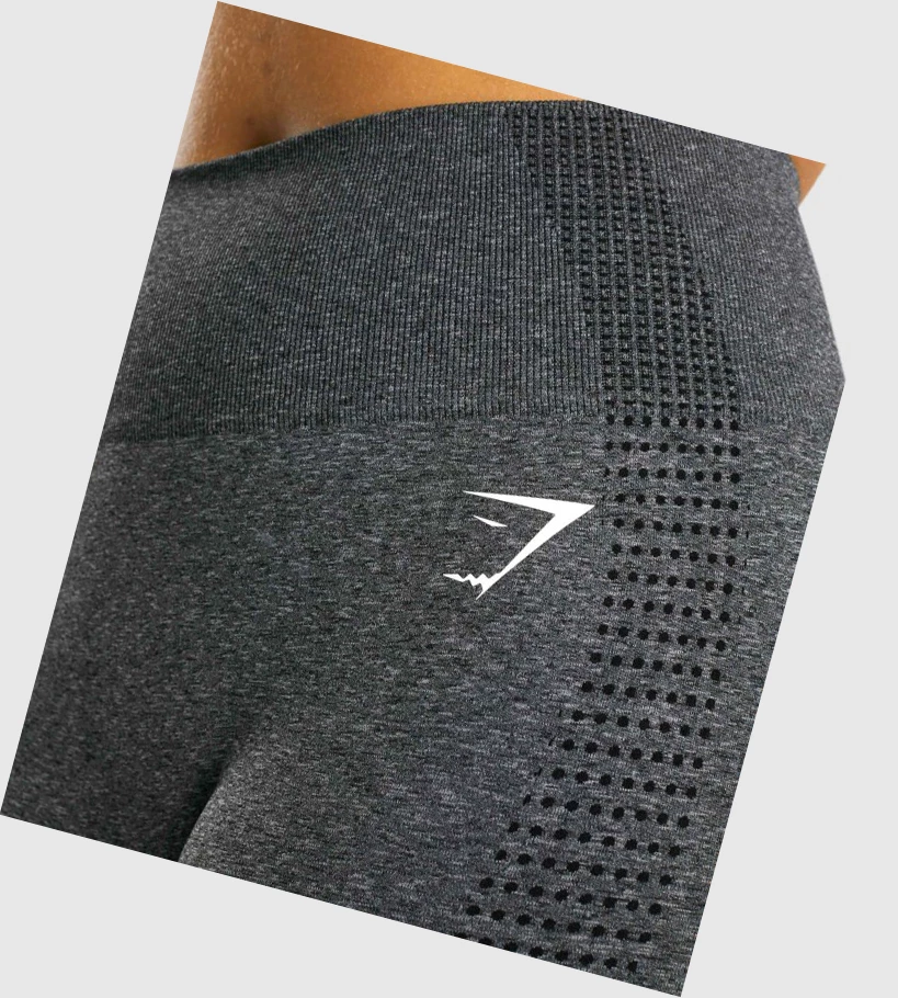 Gymshark Vital Seamless 2.0 High Waisted Leggings Dame Grå | ICKBOV603