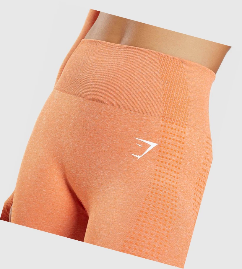 Gymshark Vital Seamless 2.0 High Waisted Leggings Dame Aprikos Oransje | YCTPMZ695