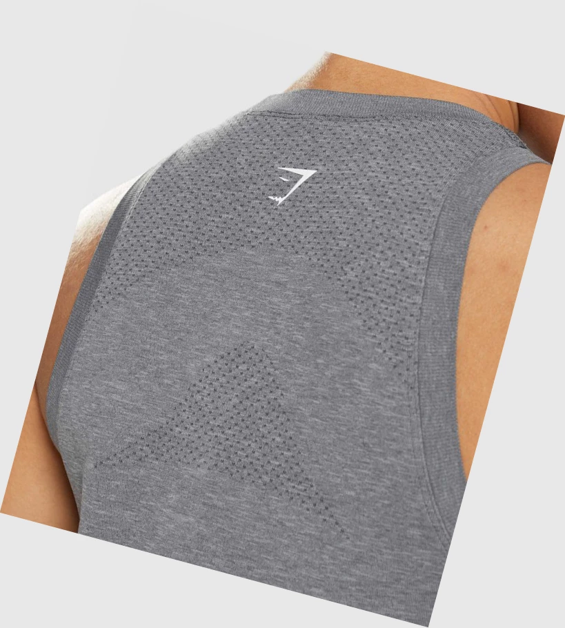 Gymshark Vital Seamless 2.0 Light Singlet Dame Grå | ZMIYKE612