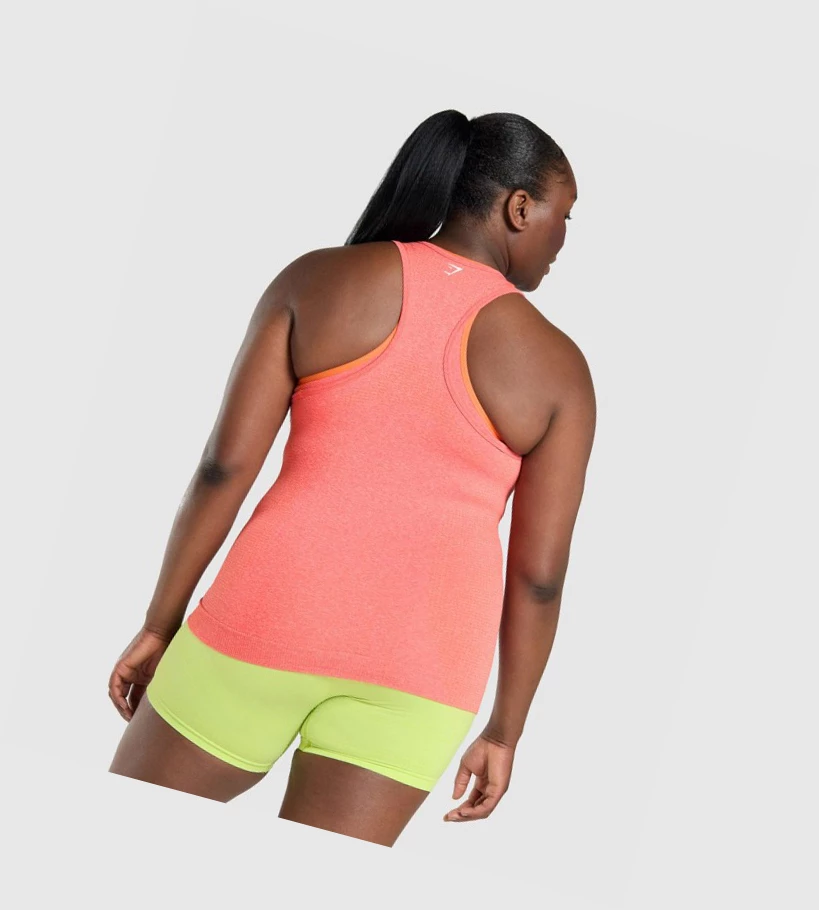 Gymshark Vital Seamless 2.0 Singlet Dame Oransje | IARXSE794