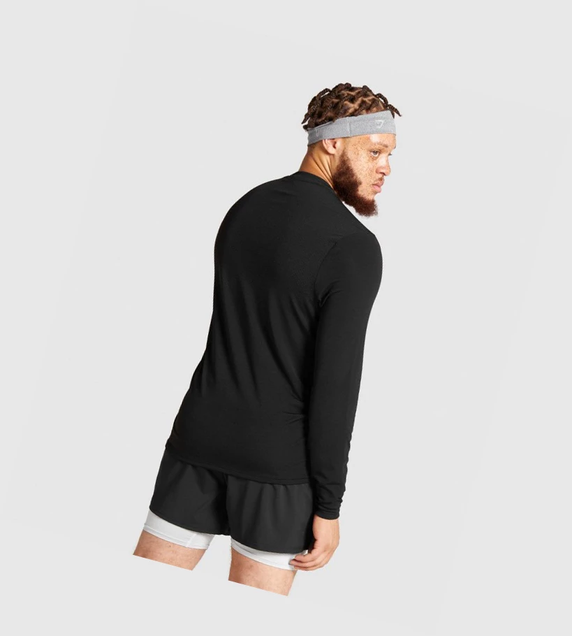 Gymshark Vital Seamless T-skjorte Herre Svarte | HNIBYE180