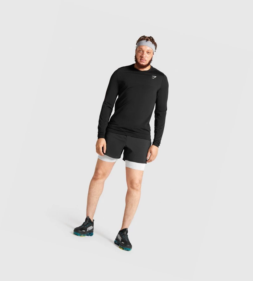 Gymshark Vital Seamless T-skjorte Herre Svarte | HNIBYE180