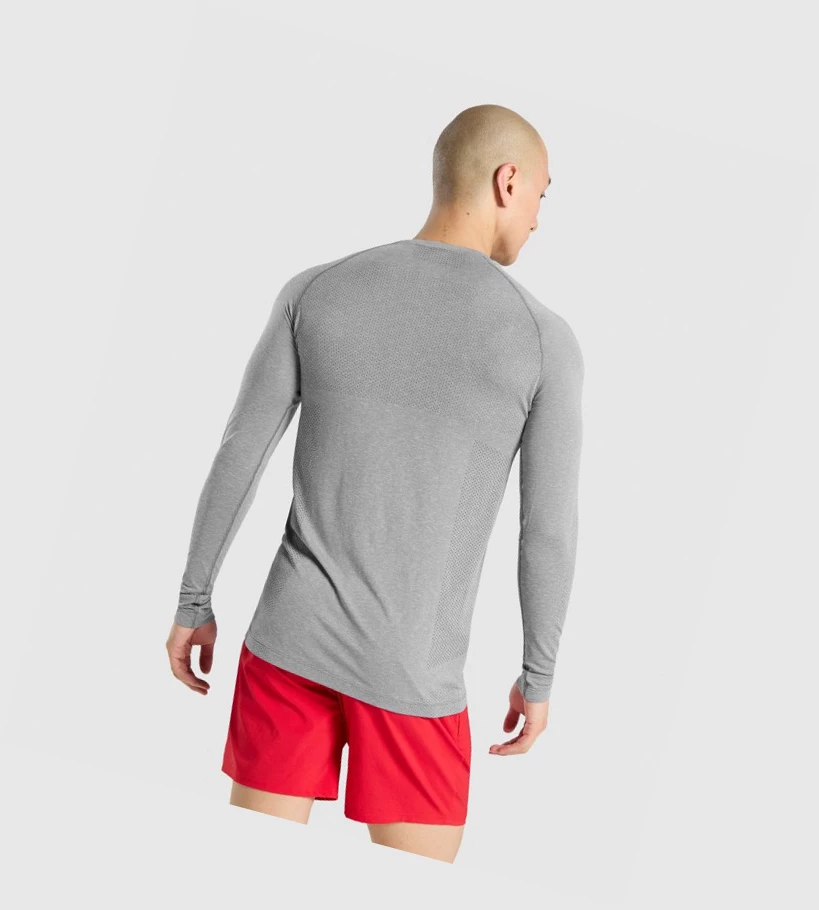 Gymshark Vital Seamless T-skjorte Herre Grå | LAGTMR306