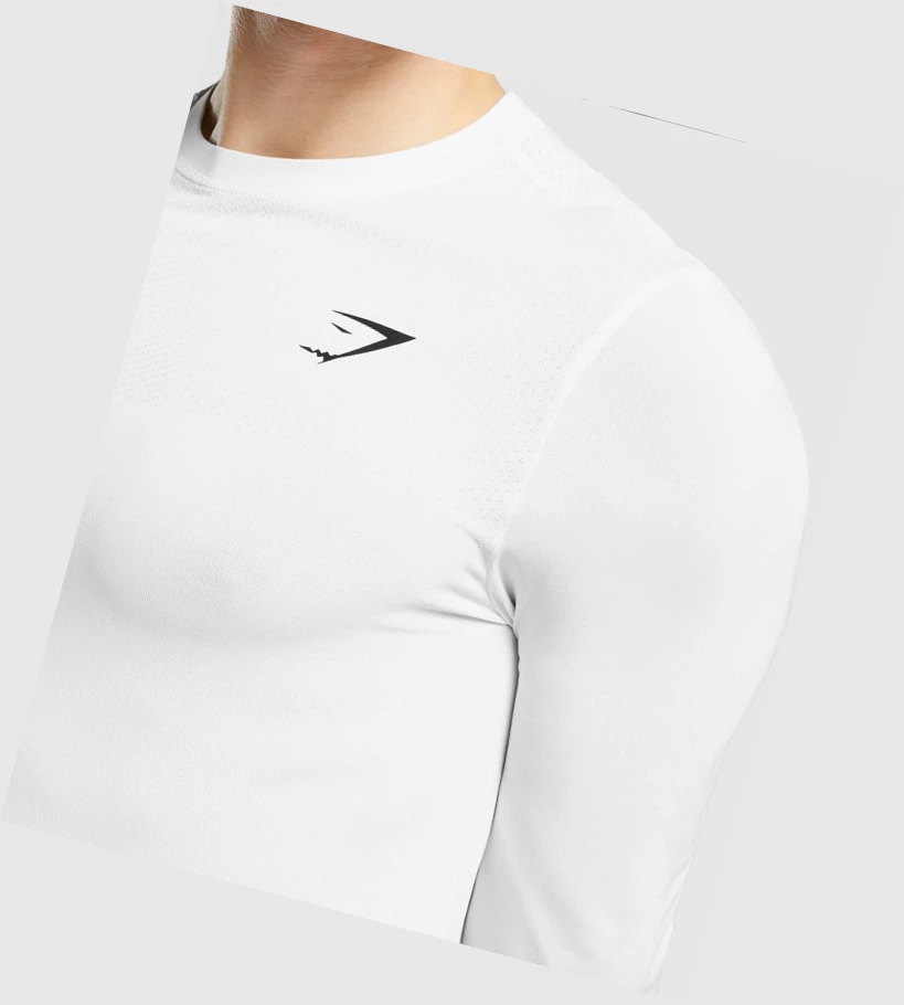 Gymshark Vital T-skjorte Herre Hvite | CWUVDL403