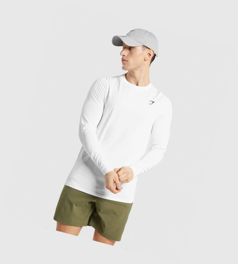 Gymshark Vital T-skjorte Herre Hvite | CWUVDL403