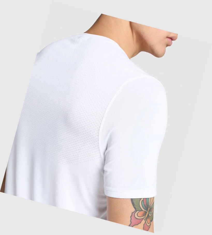 Gymshark Vital T-skjorte Herre Hvite | TJYDNS651