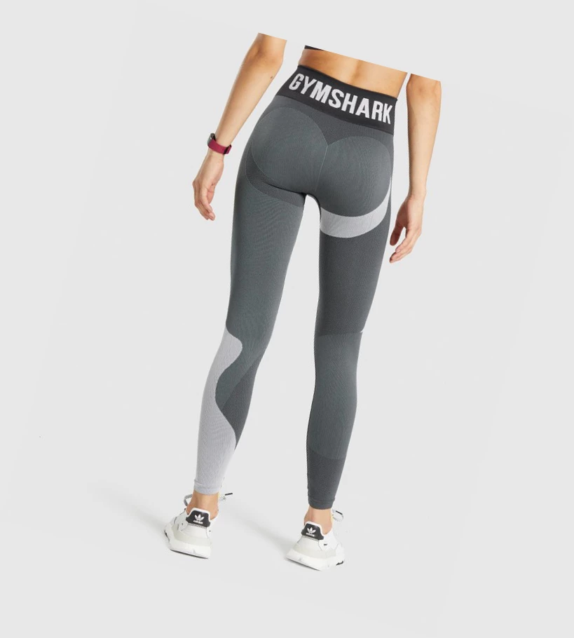 Gymshark WTFlex Seamless High Waisted Leggings Dame Grå | FTHJPO573