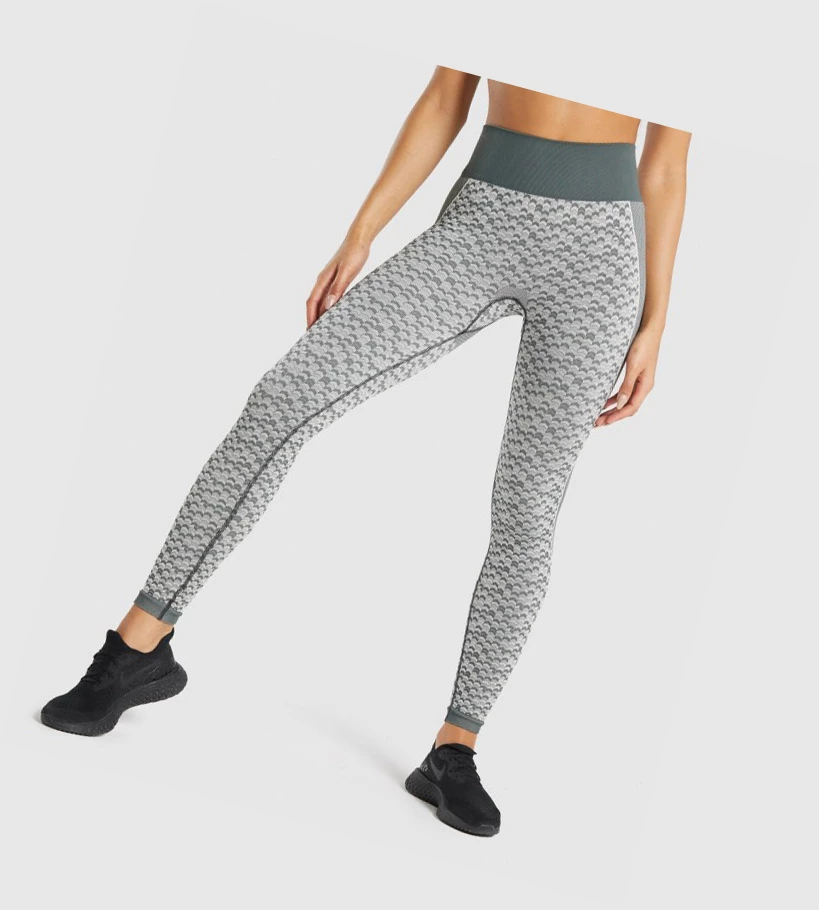 Gymshark WTFlex Seamless High Waisted Leggings Dame Grå | TZRMIK246