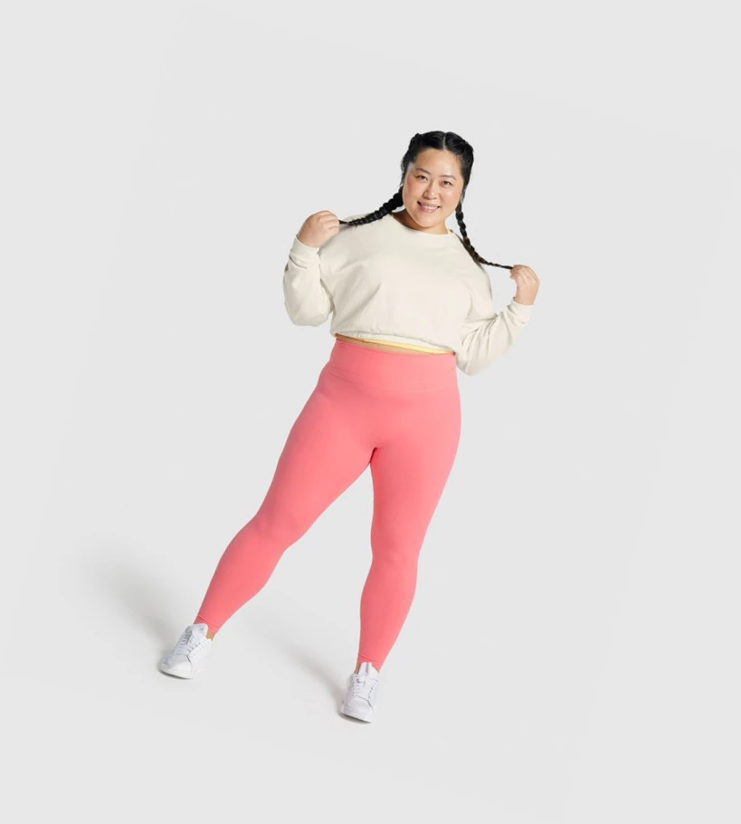 Gymshark Whitney Cropped Klær Dame Hvite | YXTHLA783