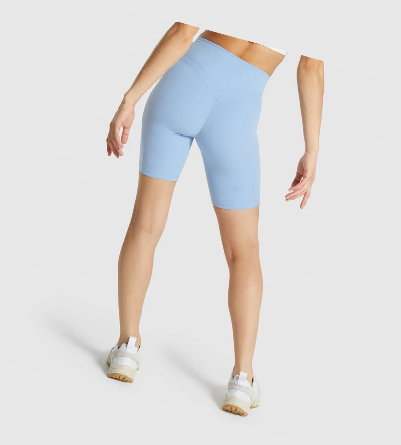 Gymshark Whitney Cycling Shorts Dame Blå | DYZFSE602