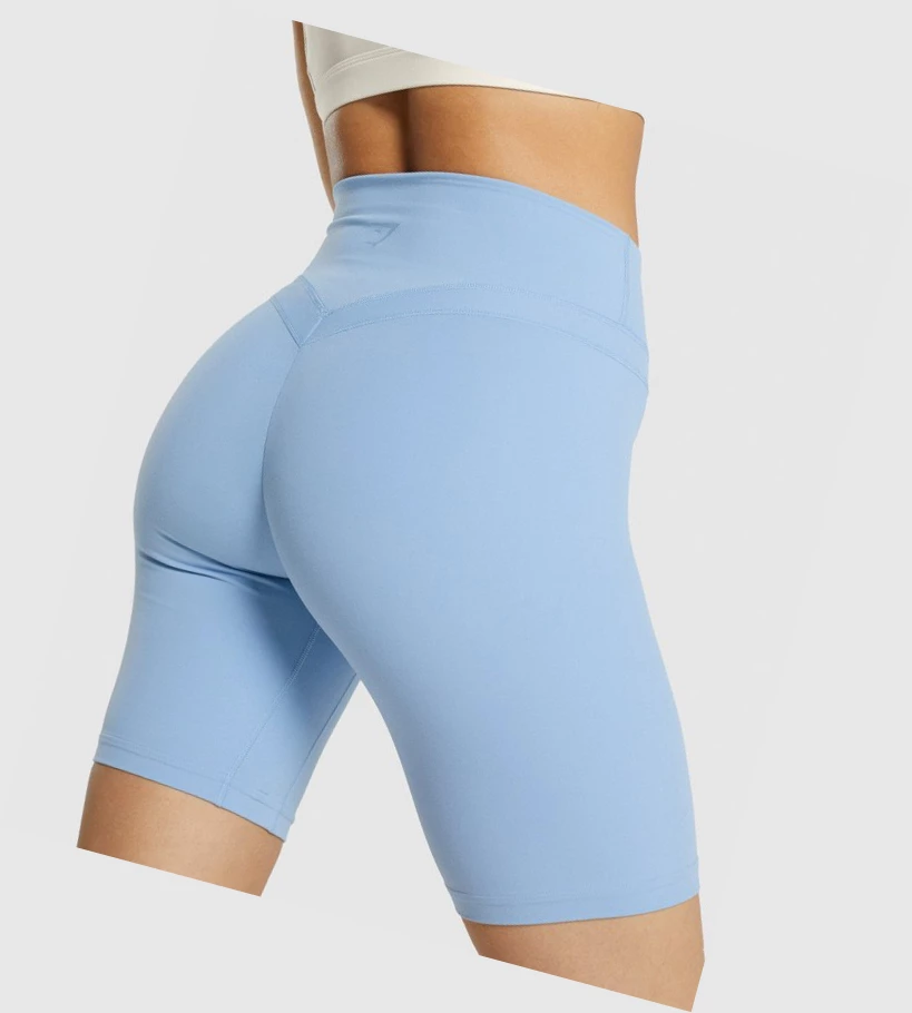 Gymshark Whitney Cycling Shorts Dame Blå | DYZFSE602