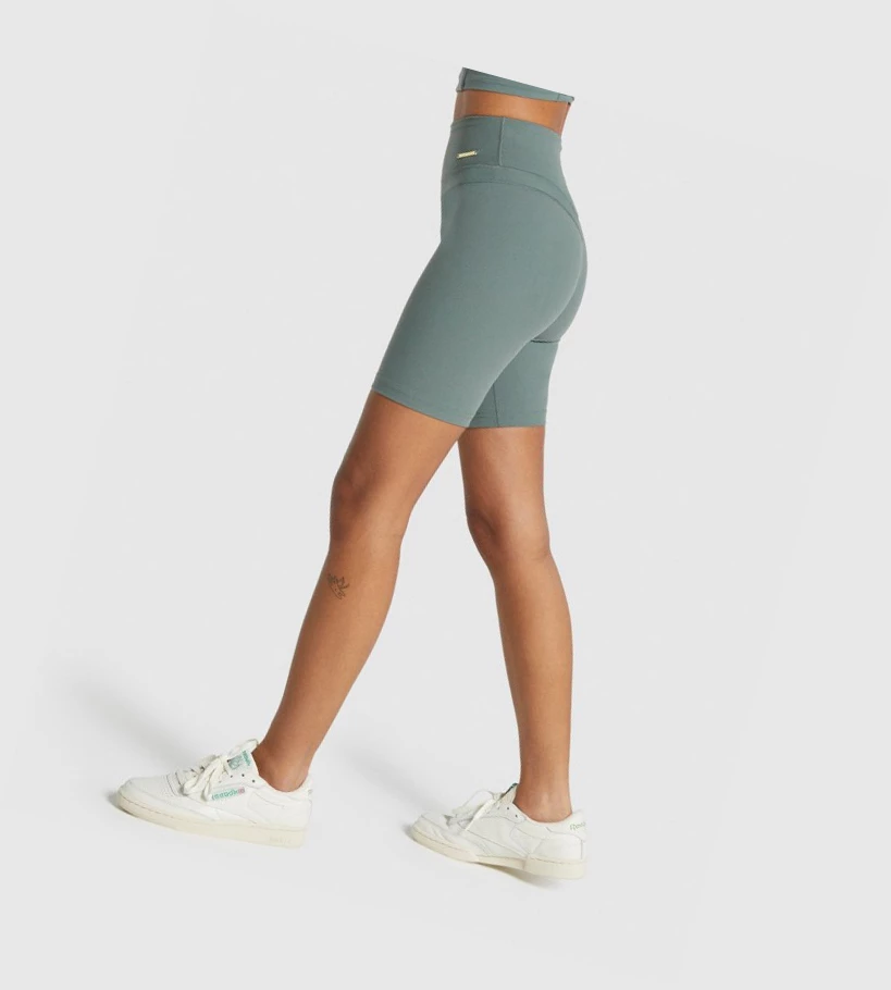 Gymshark Whitney Cycling Shorts Dame Grønn | ZQHLDN956