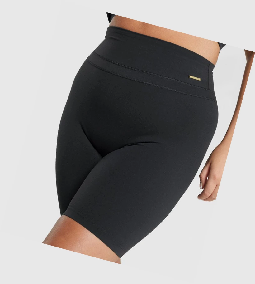 Gymshark Whitney Cycling Shorts Dame Svarte | WQRHDI054