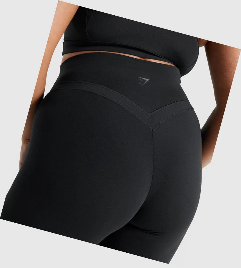 Gymshark Whitney Cycling Shorts Dame Svarte | WQRHDI054