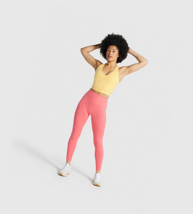 Gymshark Whitney High Rise High Waisted Leggings Dame Rosa | CTKWLP275