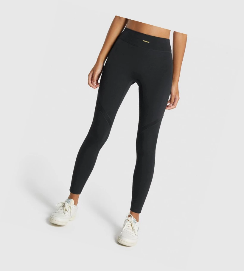 Gymshark Whitney Mesh High Waisted Leggings Dame Svarte | ZVUJCF701