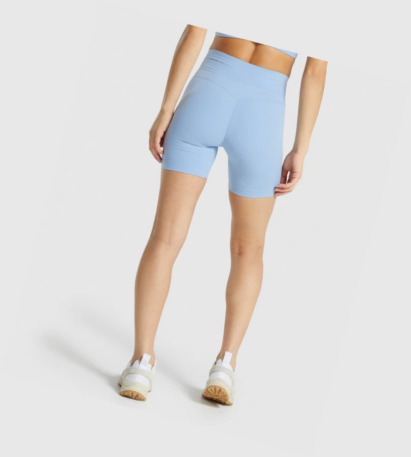 Gymshark Whitney Mesh Shorts Dame Blå | KDMWXI423