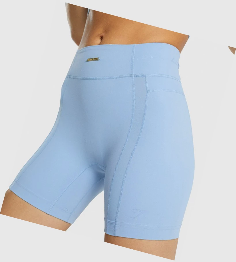 Gymshark Whitney Mesh Shorts Dame Blå | KDMWXI423