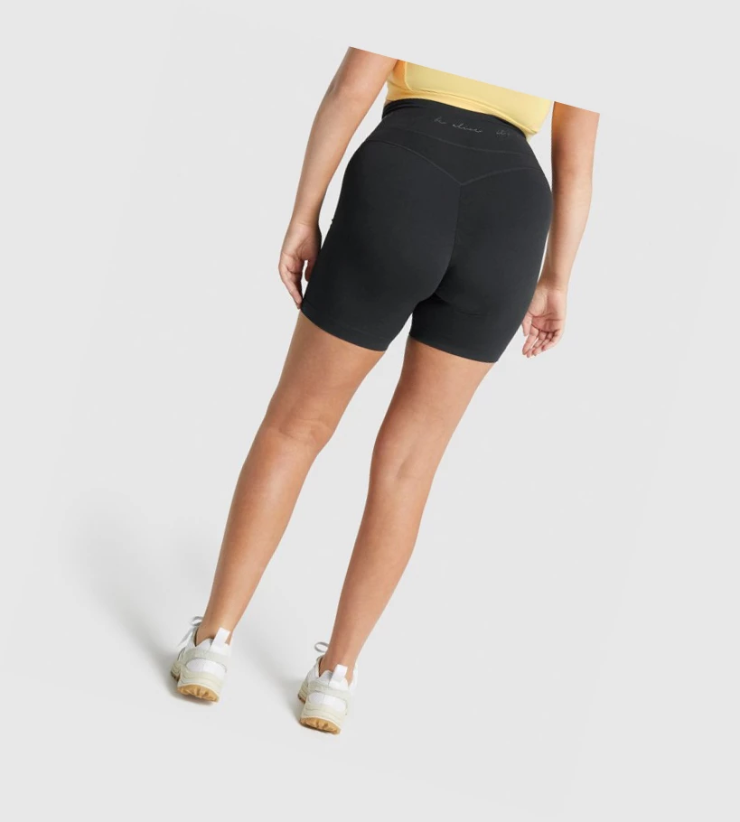 Gymshark Whitney Mesh Shorts Dame Svarte | VFGHBY519