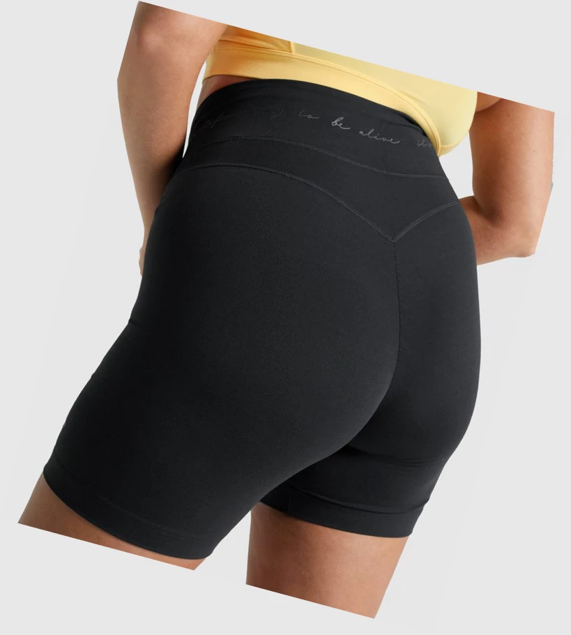 Gymshark Whitney Mesh Shorts Dame Svarte | VFGHBY519