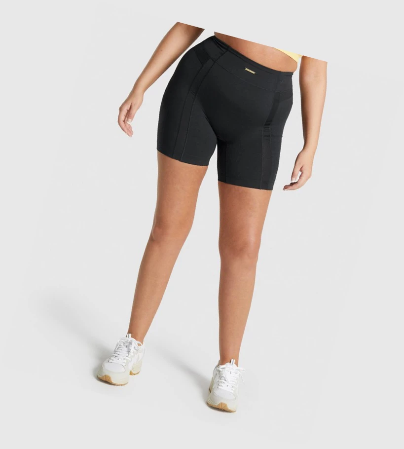 Gymshark Whitney Mesh Shorts Dame Svarte | VFGHBY519