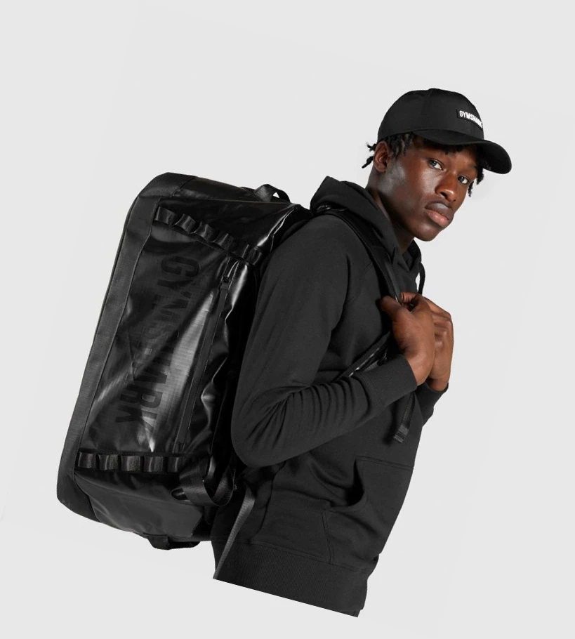 Gymshark X-Series Duffle Veske & Ryggsekk Herre Svarte | ASNUFL805