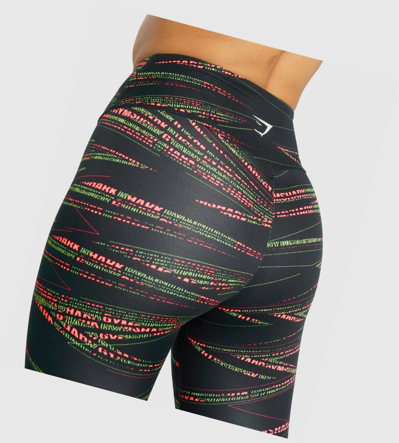 Gymshark Zone Grafiske High Waisted Leggings Dame Svarte | NAZFBL716